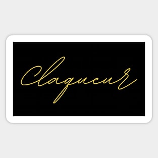 Claqueure - german language phrase quote Sticker